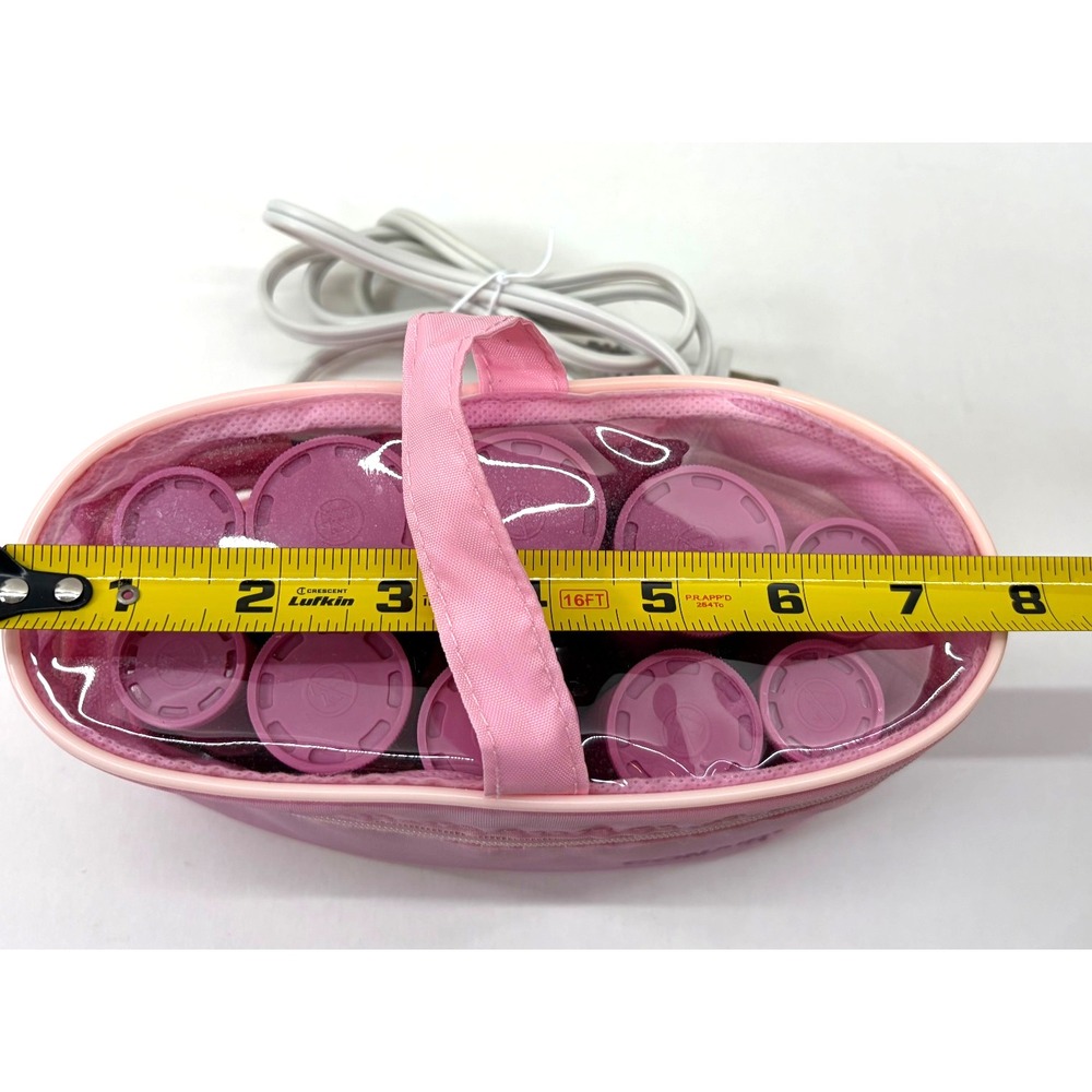 Conair Curls On The Go Hot Rollers 10 Pink NO CLIPS Travel Pageant Cheer TESTED - Picture 10 of 12